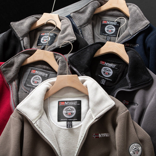 Double-Layer Fleece Hooded Jacket—Free Shipping＆50% OFF